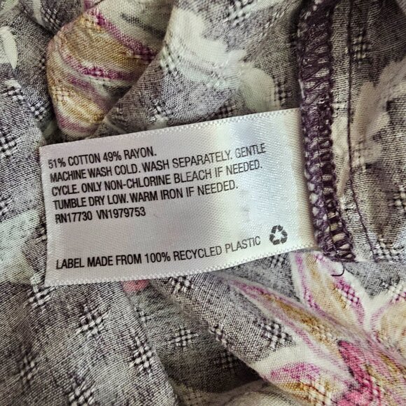 Universal Thread Floral Ruffled Flutter Sleeve Sleeveless A-Line Maxi Dress, M - Picture 9 of 11